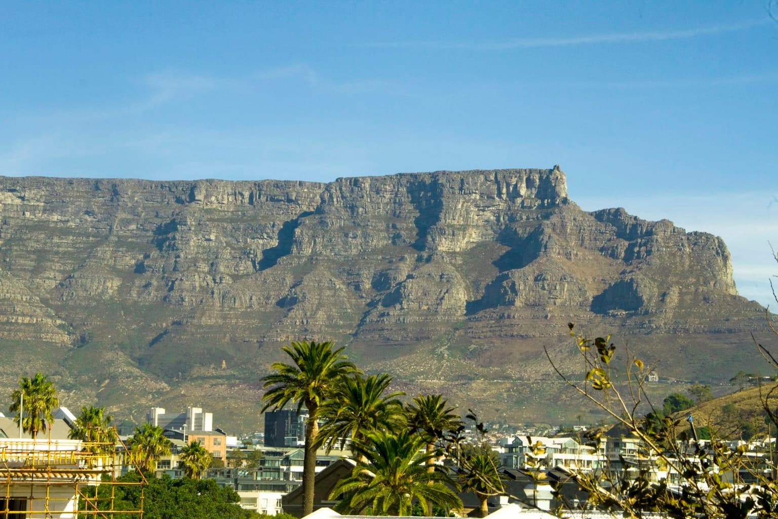 Cape Town cityscape with travel personality color overlay